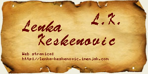 Lenka Keskenović vizit kartica